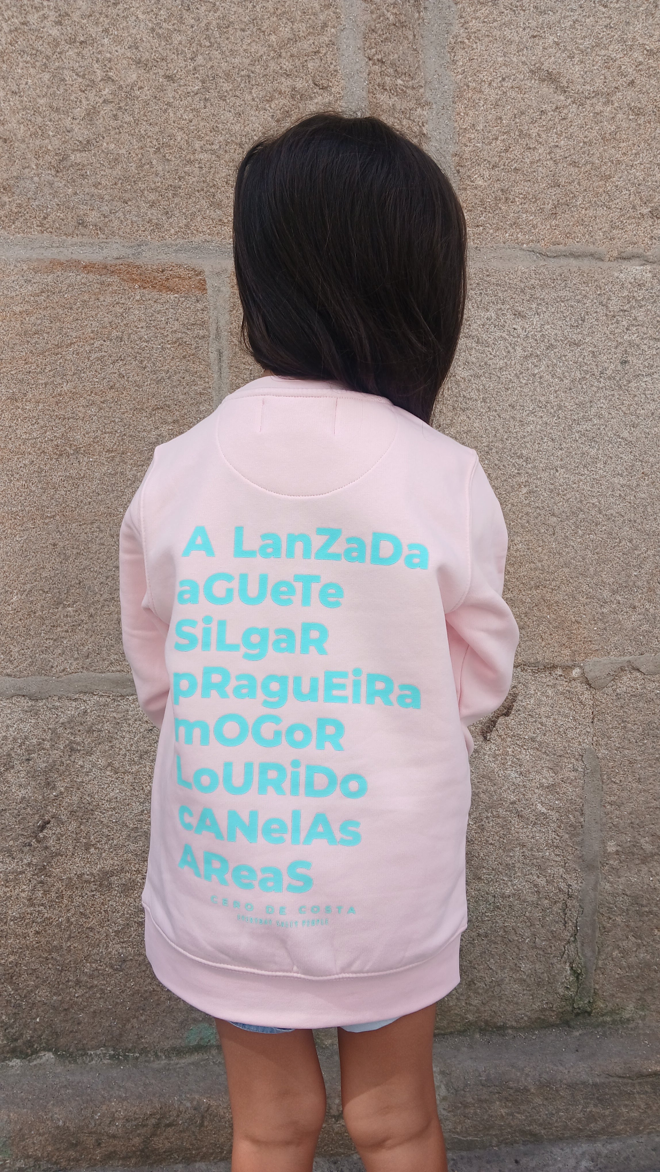 SUDADERA PONTEVEDRA ROSA/VERDE AGUA KIDS